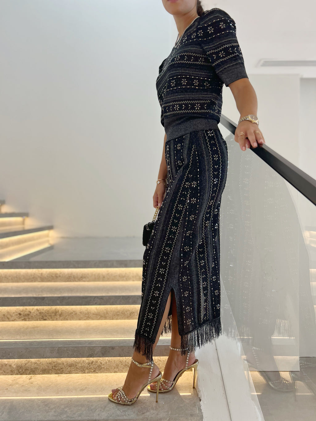Luxury Knitwear Set black