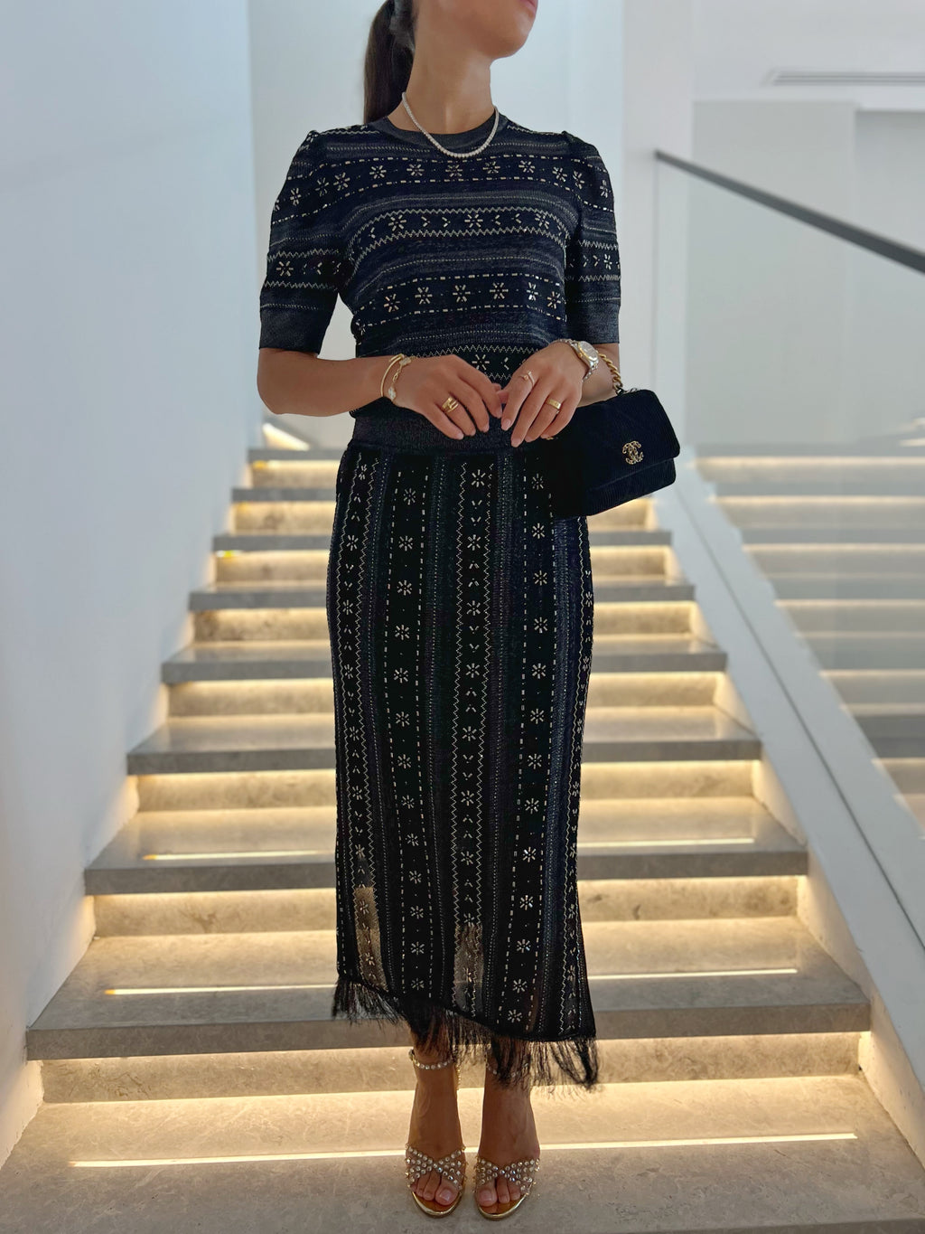 Luxury Knitwear Set black