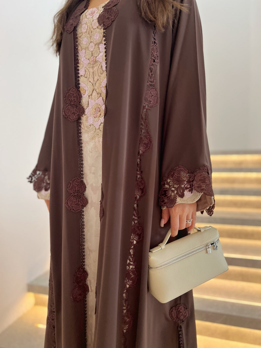 Lace Abaya with Sheila