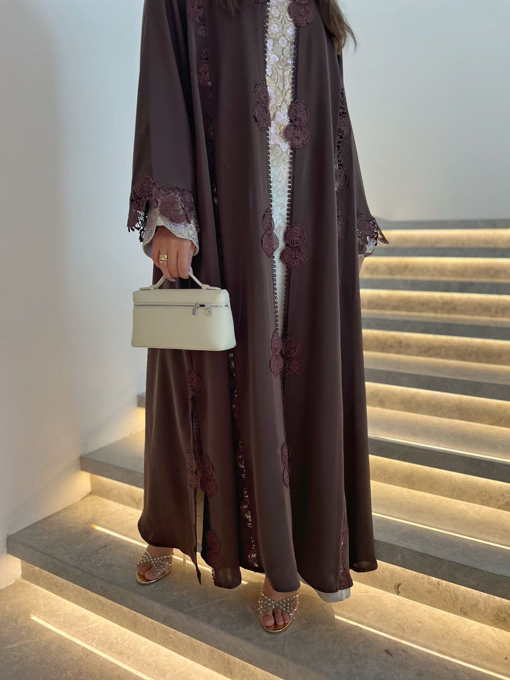 Lace Abaya with Sheila