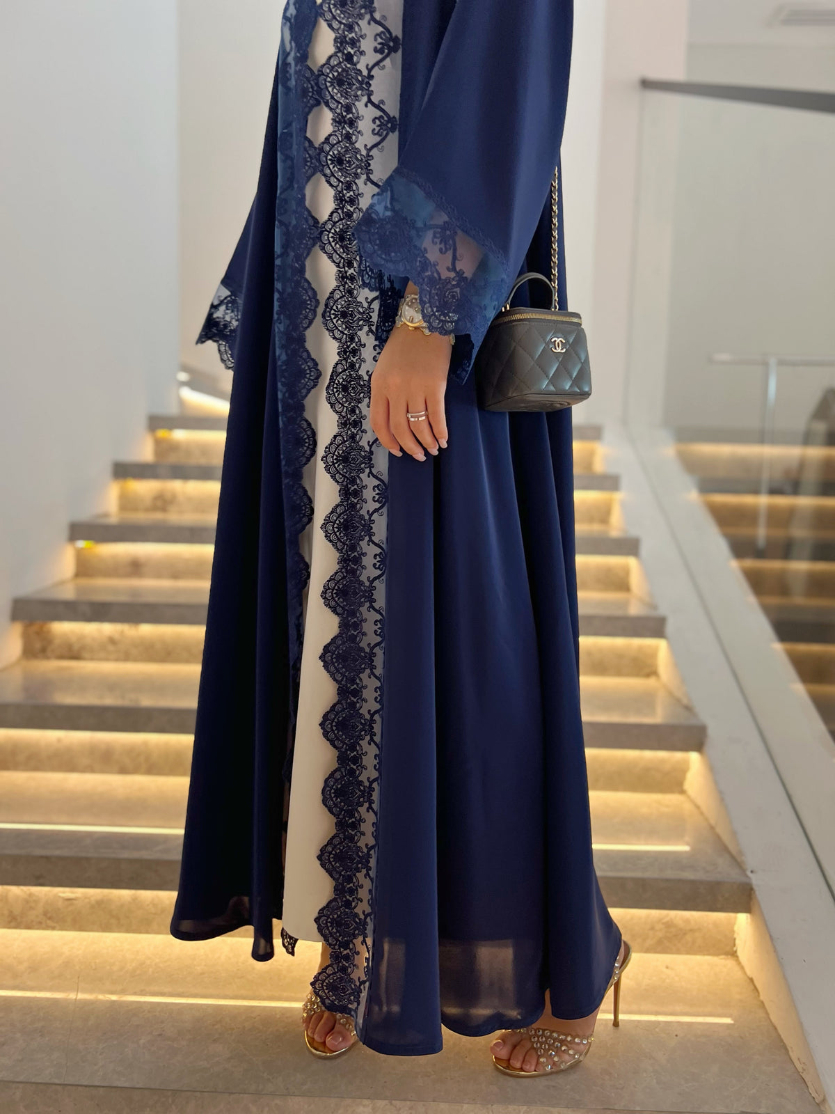 Lace Abaya with Sheila