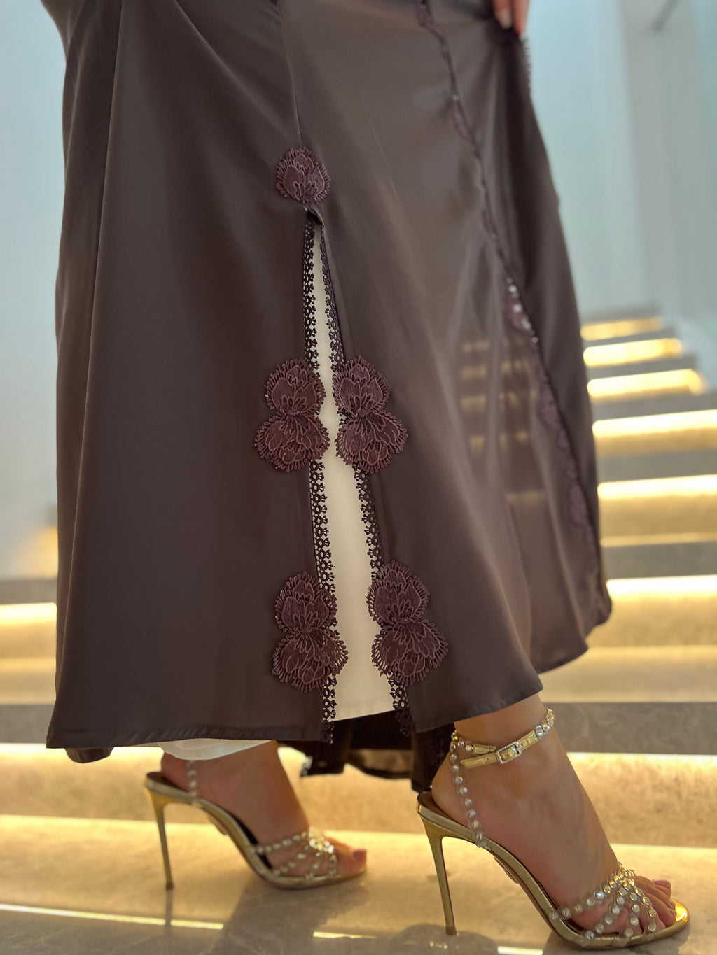 Lace Abaya with Sheila