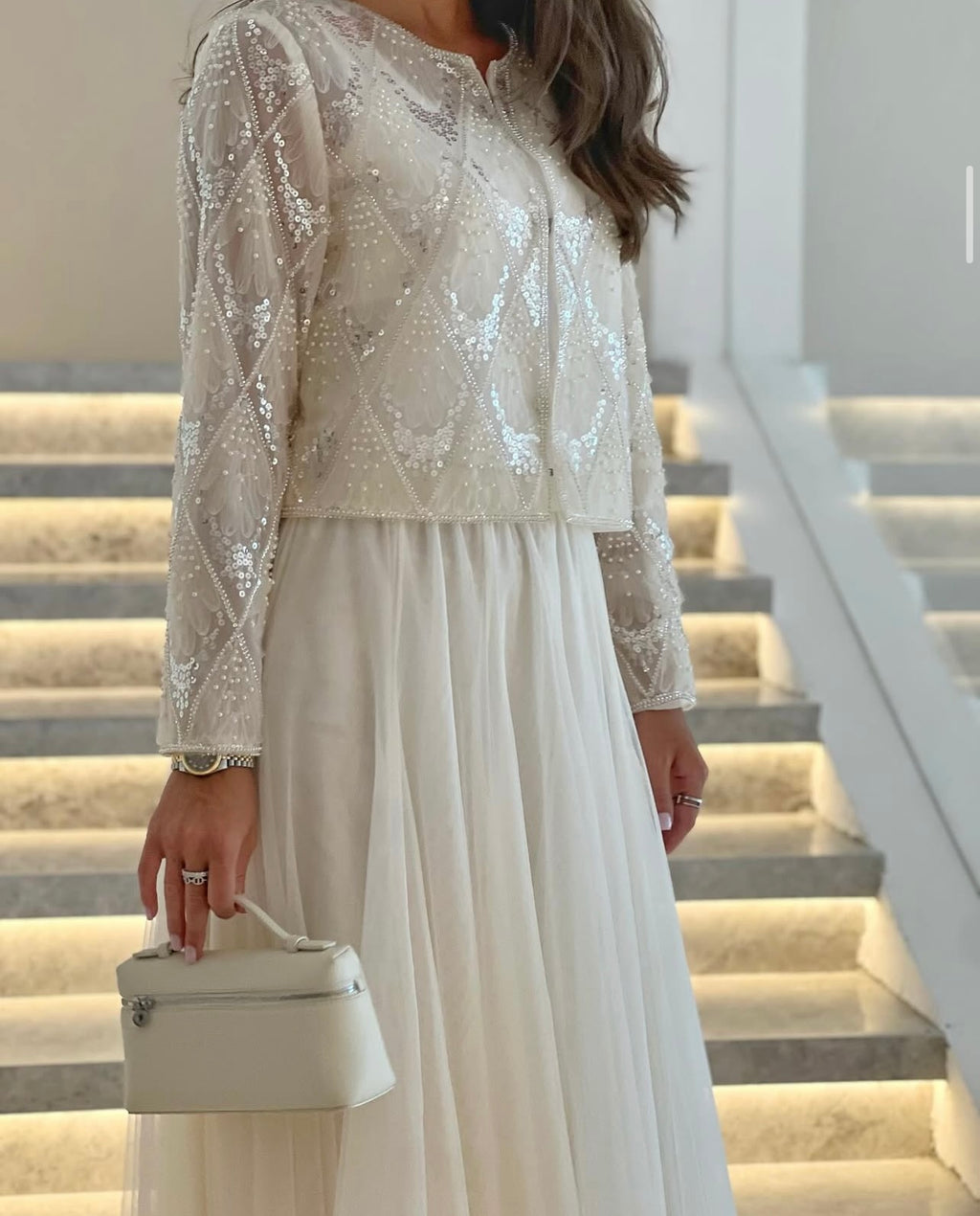 White skirt with top