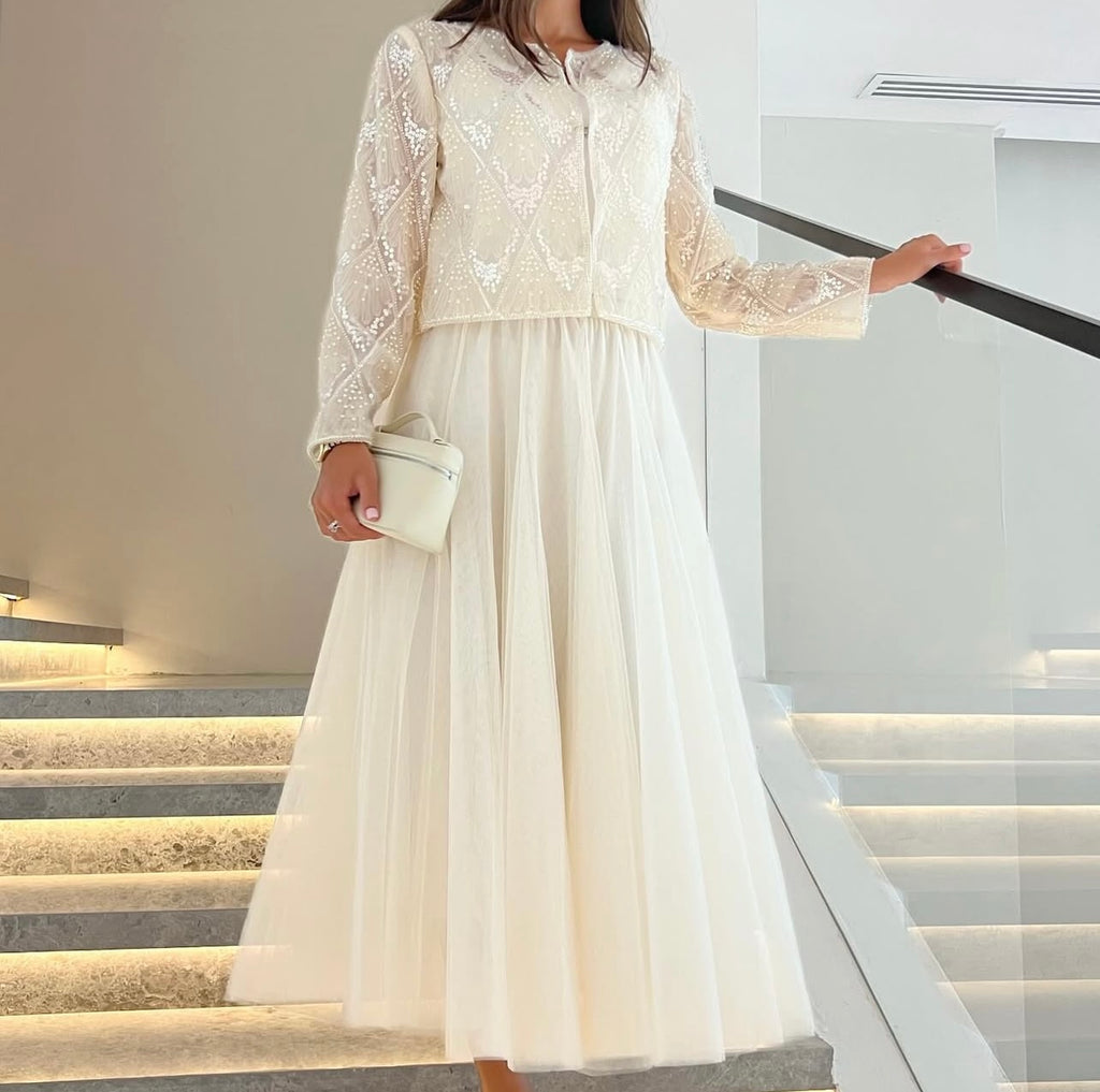 White skirt with top